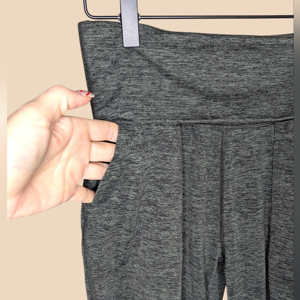 Aerie OFFLINE Joggers XS Gray Green High Waisted Foldover Athleisure Loungewear - Picture 6 of 13